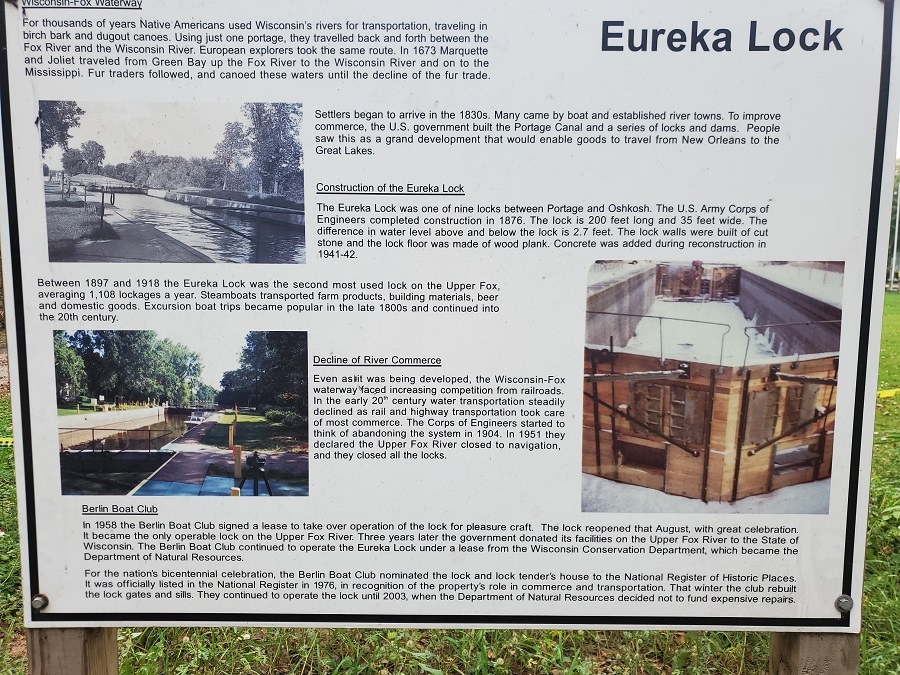 New Signage at the Eureka Lock 2021