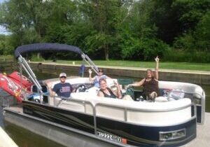 Pontoon ride on the fox river